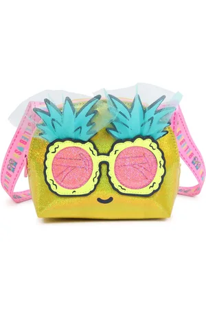 Billieblush Yellow Pineapple Character Cross-Body Bag With Logo Strapeen