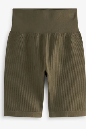 Next Geribbelde fietsshort met hoge tailleXL Regular