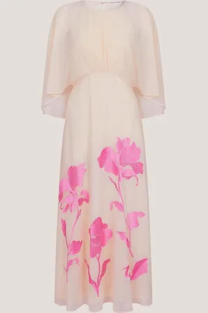 Monsoon Natalie Embroidered Cape Midi Dress42