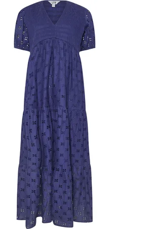 Long Tall Sally Maternity Broderie Anglaise Tie Midaxi 100% Cotton Dress46 Tall