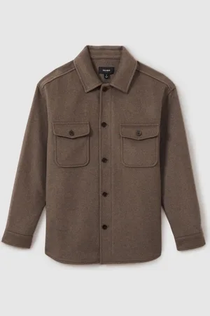 Reiss Liam Wool Blend Melton OvershirtM