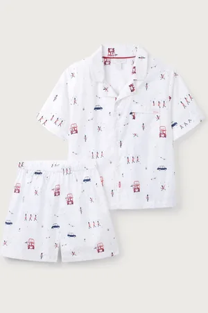 The White Company Relaxed Fit 100% Cotton London Shortie Traditional White Pyjamas5