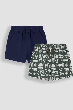 JoJo Maman Bébé Printed & Plain Shorts 2 Pack104110cm