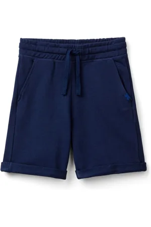 Benetton Boys Logo Drawstring Bermuda 100% Cotton Shorts140146cm