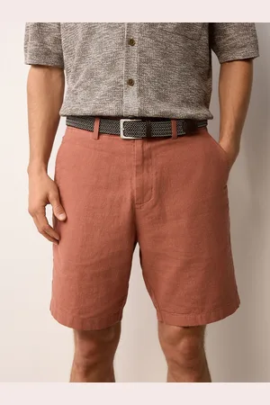 Next Chinoshort van linnen-katoen met riem inbegrepen44W x 31L (UK 44 R)