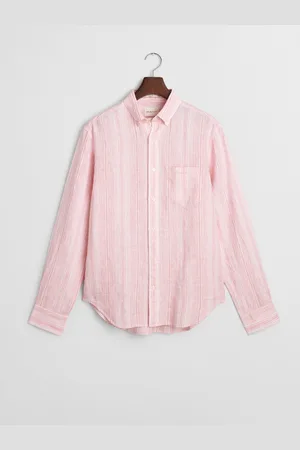 GANT Regular Fit Linen Stripe Shirtlarge