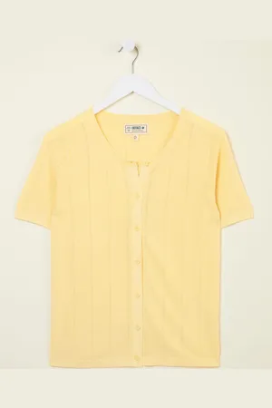 Fat Face FatFace Laundered Short Sleeve Cardigan38