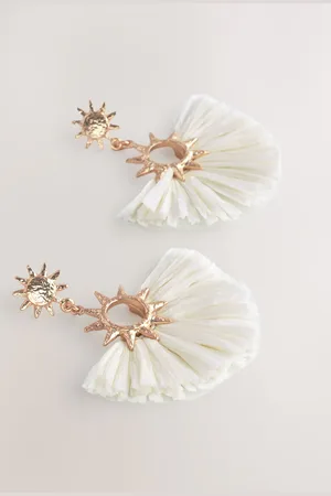 Next Raffia Sun Statement Earringseen