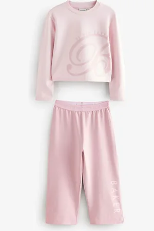 Ted Baker Pink Branded Wide Leg Pyjama Set7 Jaar (122cm)