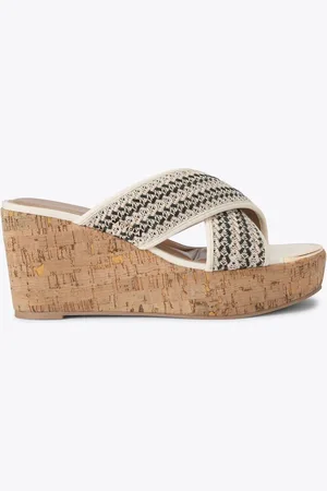 Carvela Cream Sorrento Wedge Mules Sandalseu38
