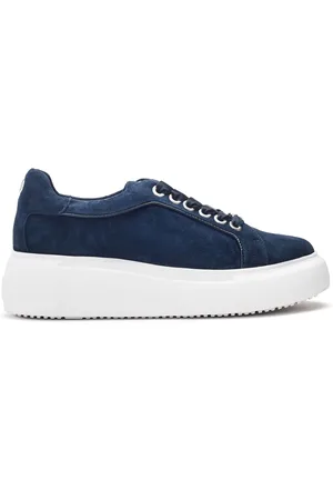 Moda In Pelle Bellis Scallop Detail Lace-Up Wedge Trainerseu41