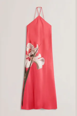 Ted Baker Ajima-Halter Neck Bias Cut Maxi DressEU 38 (UK 10)
