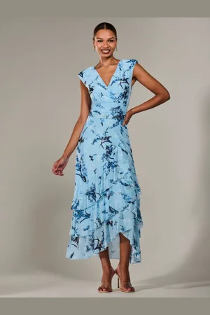 Jolie Moi Sleeveless Ruffle Midi Dress44
