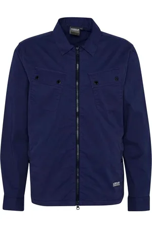 Barbour Blauw Hayden overshirtMedium