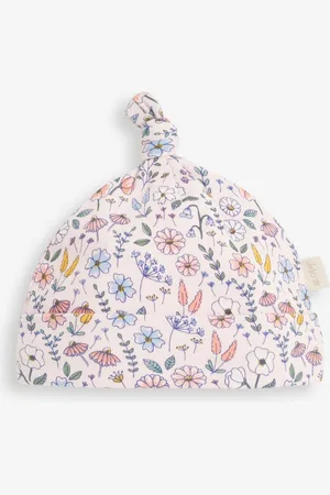 JoJo Maman Bébé Katoenen babyhoedje met print3