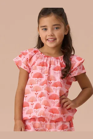 Angel & Rocket Carman Fan Floral Print Blouse6 Jaar (116cm)
