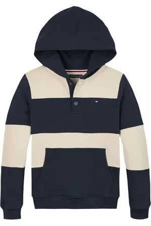 Tommy Hilfiger Regular Fit Striped 100% Cotton Hoodie7 Jaar (122cm)