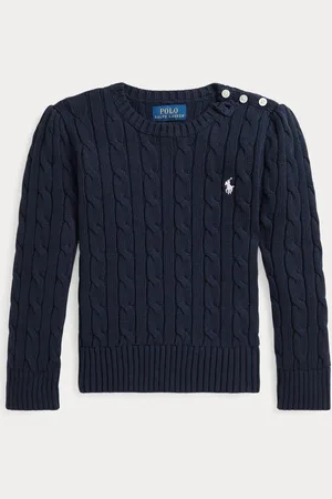 Ralph Lauren Girls Cable-Knit 100% Cotton Jumper24 maanden (92 cm)