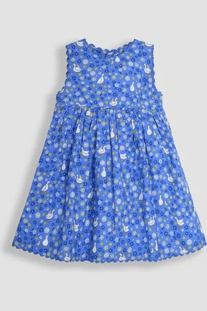 JoJo Maman Bébé Printed Summer 100% Cotton Dress116122cm