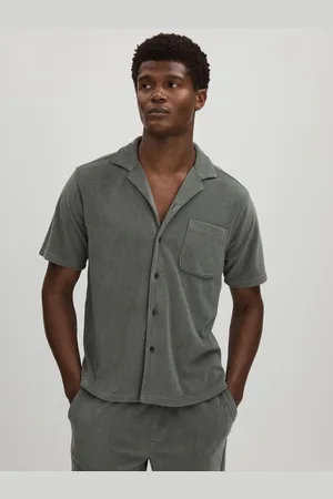 Paige T-shirt van Badstof met Cubaanse kraagL