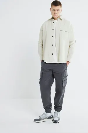 River Island Regular Fit 100% Cotton Ripstop Shirtxlarge