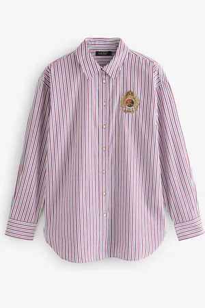 Ralph Lauren Kotta Striped Relaxed Fit Embroidered Logo Shirtsmall