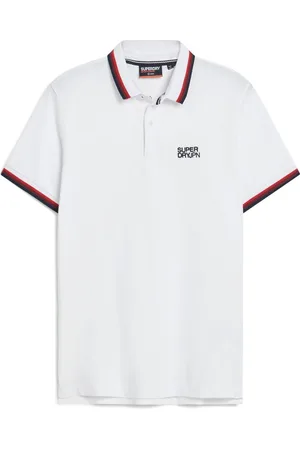 Superdry Sportkleding ruimvallende poloshirt met gekleurd randjeX-large
