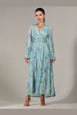 Jolie Moi Petite Long Sleeve Soft Silky Jersey Midi Dress40petite