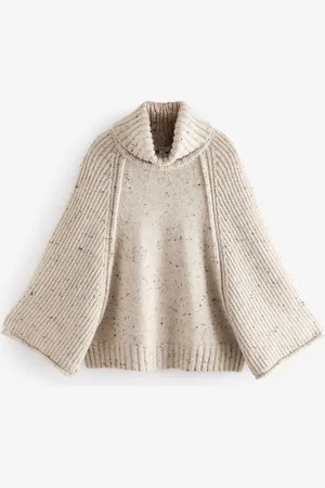 Next Roll Neck Knitted PonchoS