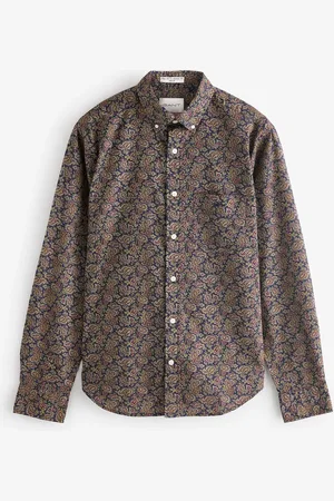GANT Regular Paisley Printed 100% Cotton Shirt3XL