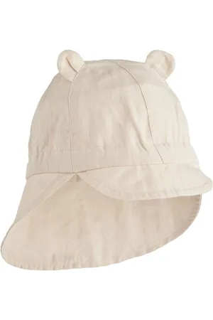 Liewood Cream Gorm Linen Sun Hat With Ears8692cm