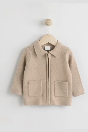 Next Baby Zip Front Knitted Shaket Cardigan (0mths-2yrs)Tot 3 maanden (62cm)