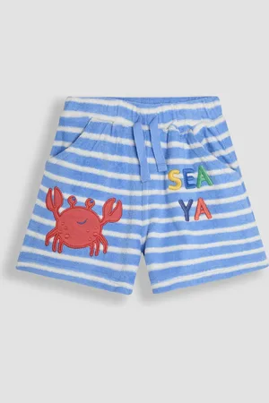 JoJo Maman Bébé Crab Appliqué Textured Shorts9298cm