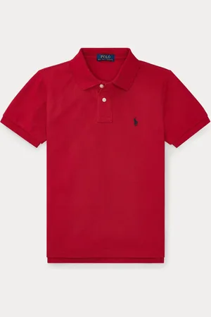 Ralph Lauren Jongenspolshirt van katoenen mesh met 100% katoen13-14 jr
