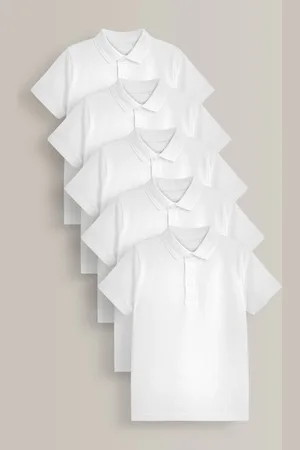 Next Katoenen schoolpoloshirts met korte mouwen van 100% katoen (3-16jr)9 Jaar (134cm)
