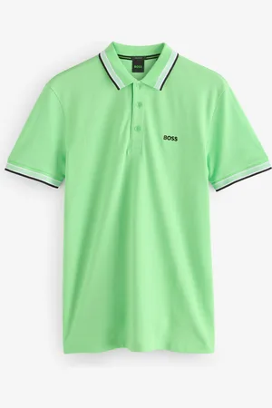 HUGO BOSS Regular Fit Paddy Tipped Collar 100% Cotton Polo Shirtmedium