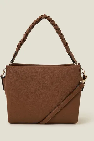 Accessorize Braid Strap Faux Leather Cross-Body Bageen