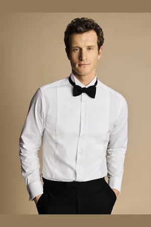 Charles Tyrwhitt Bib overhemd voor de avond met kraag in slim fit39cm R (UK 15.5 R)