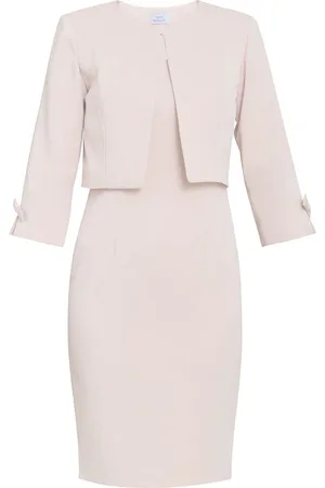 Gina Bacconi Pink Corinne Crepe Dress And Jacket Set42