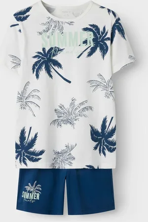 NAME IT Summer Tropical Top & Short Pyjama Set110116cm