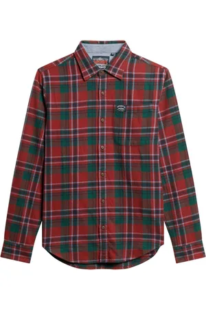 Superdry Houthakkersoverhemd met lange mouwen van 100% katoenXXL