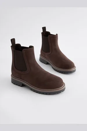 Next Leren warmgevoerde Chelsea-laarzenEU 30.5 (UK 12)
