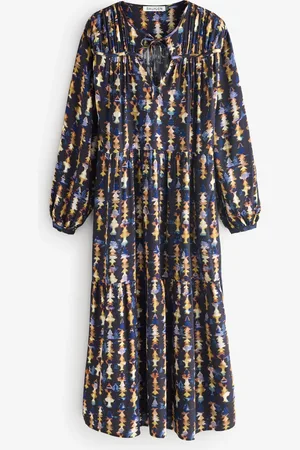 Baukjen Blue Kalina Printed Midi Dress42
