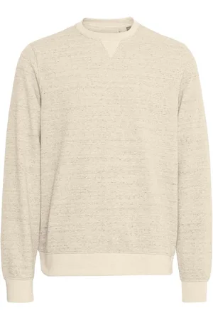 Blend Sand Woven Crew Neck Sweatersmall