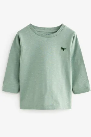 Next 100% Cotton Long Sleeve Plain T-Shirt (3mths-7yrs)4