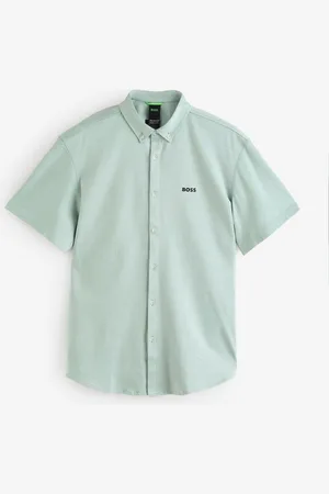 HUGO BOSS Regular Fit Short Sleeve 100% Cotton ShirtLarge