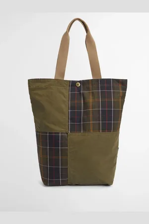 Barbour Transport Patchwork Tote 100% Cotton Bageen maat