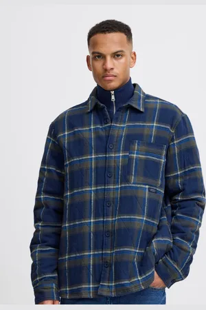 Blend Toffee Quilted Check 100% Cotton OvershirtM