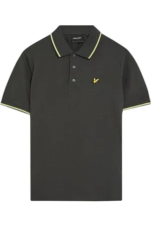Lyle & Scott Poloshirt met contrasterende randMedium