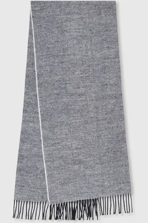 Reiss Higgins Wool Blend Herringbone ScarfEén